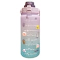 thumbnail image 2 of Gran capacidad escala de tiempo botellas para beber jarra de Fitness botella de agua portátil taza de paja viajes deportivos con pegatinas FLhrweasw Nuevo, 2 of 9
