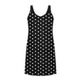 thumbnail image 5 of Women's Casual V-Neck Pleated Long Sleeve Elastic Waist Dress for Everyday Wear, 5 of 6