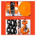 thumbnail image 3 of Chain Hoist,1 Ton Manual Inverted Chain Small Crane Lifting 3/6 Meters Lifting Portable Manual Lever Block Lifting Tools ,Outstanding Load Capacity, 3 of 5