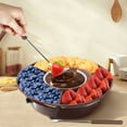 thumbnail image 2 of PENGXIANG Electric Chocolate Fondue Maker Set Features Melting & Warming Setting -Perfect for Dipping Snacks in Chocolate  Caramel, 2 of 9