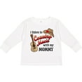 thumbnail image 3 of Inktastic I Listen to Country Music with my Mommy with Guitar and Hat Boys or Girls Long Sleeve Toddler T-Shirt, 3 of 5