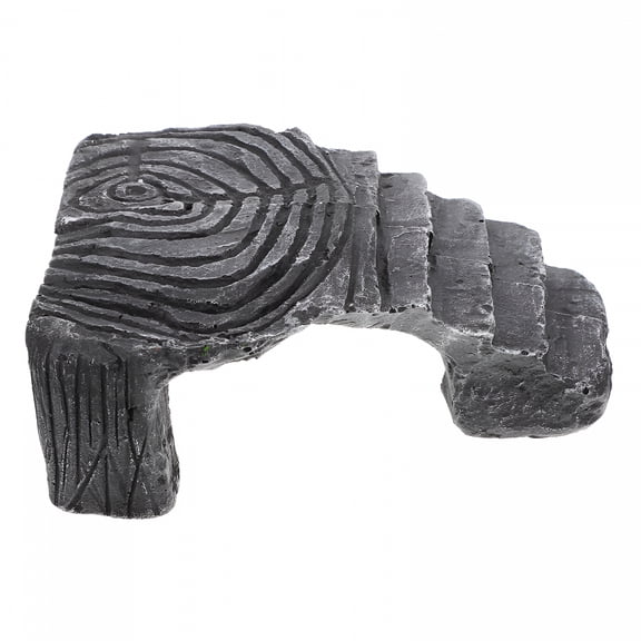 ACDANC Turtle Sun Terrace, Red-Eared Turtle, Tortoise, Amphibian Sun Terrace, Reptile Hiding Hole, Fish Tank Landscaping Decoration 1Pc (Triangular Sun Terrace)