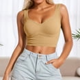 thumbnail image 2 of Women Basic Camisoles Casual Tank Tops Ribbed Athletic Racerback Lightweight Wicking Activewear 2025 Slim Fitted Basic Layering Shirts, 2 of 5
