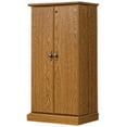 Sauder Orchard Hills Multimedia Storage Cabinet, Carolina Oak Finish ...