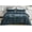Storm Blue, variant on Chezmoi Collection Piers 3-Piece Black Distressed Velvet Duvet Cover Set King Size with Button Closure and 8 Corner Ties, Soft Washed Microfiber Reverse Comforter Cover