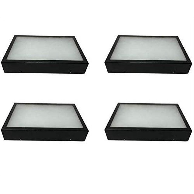 4 Pack of Riker Display Cases 8 x 12 x 2 for Collectibles Arrowheads & More