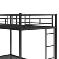 Euroco Metal Twin over Twin Bunk Bed with Twin Size Trundle Bed for Kids Room, 3 Twin Size Beds