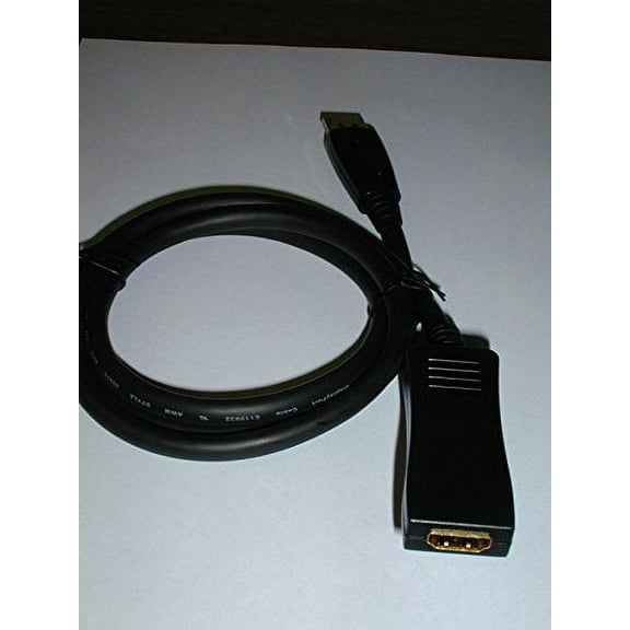 S-DSP-HDIF-3 DISPLAY PORT TO HDMI FEMALE 3 ft. CABLE - S-DSP-HDIF-3