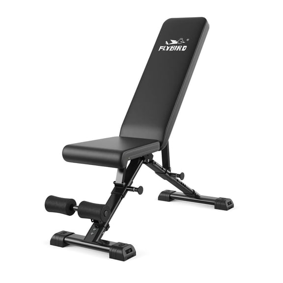 FED Fitness 800Lbs High-Capacity Foldable Weight Bench - Heavy Duty & Space-Saving
