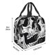 thumbnail image 3 of Easygdp Psychedelic Skull Illusion Art Bolsa Térmica Premium - Tela Oxford Impermeable, Gran Capacidad, Bolsillo Frontal, Unisex para Trabajo, Escuela, Actividades al Aire Libre y Picnics, 3 of 8