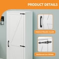 thumbnail image 4 of Craftian Broom Closet Storage Cabinet with shelf, Garage Cabinet with Hanging Rod, White, 4 of 8