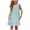 Light Blue, variant on LUOGENLI Girls Dresses Size 6/7 Girls Fashion Cute Spring and Summer Printed Round Neck Sleeveless Casual Dress Black Dresses for Girls 14-16 Girls Dresses Size 5 8-9