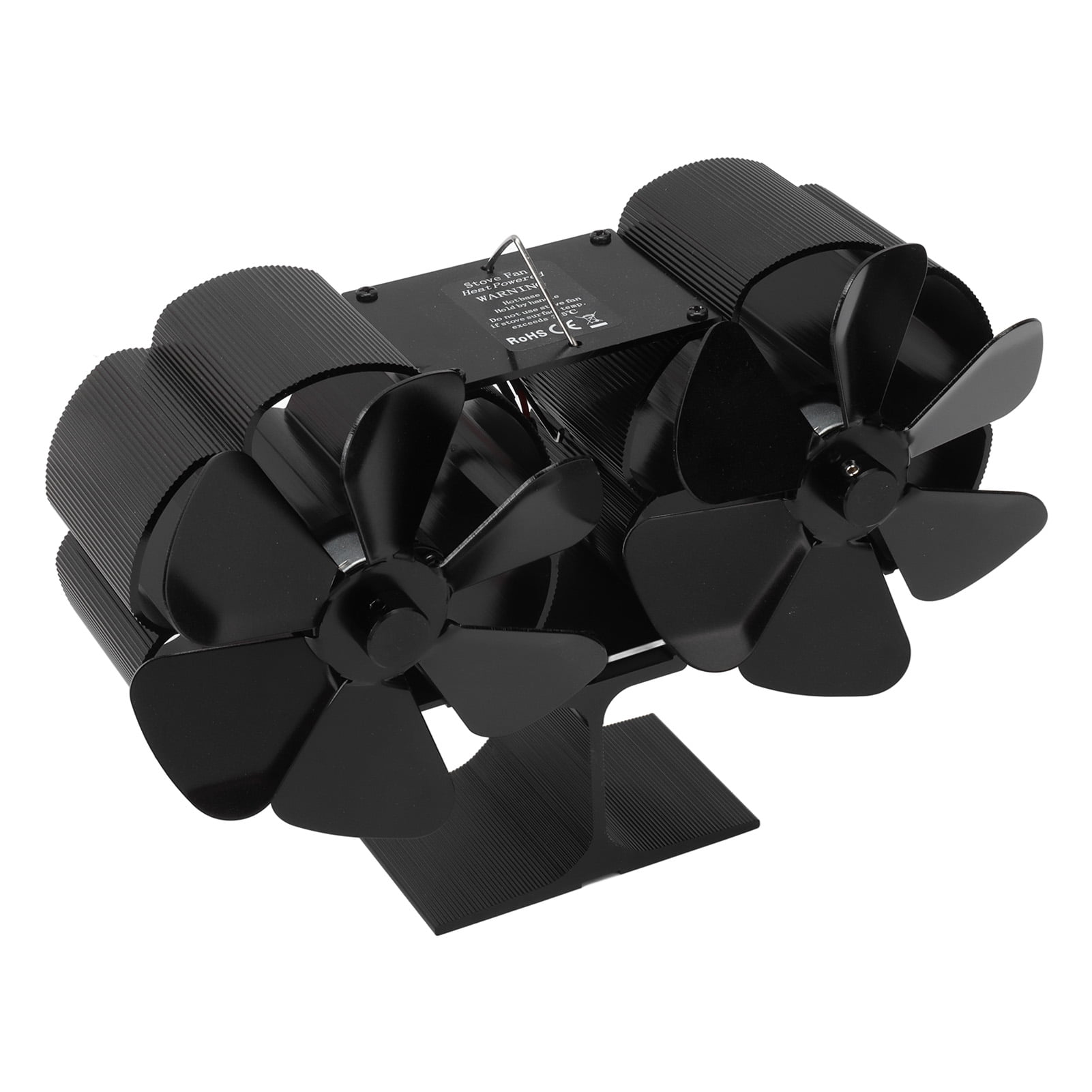 Heat Powered Fireplace Fan, 6 Blades 25db Low Noise Fireplace Fan For