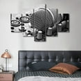thumbnail image 2 of TISHIRON 5PCS Framed Music Theme Canvas Wall Art Set,50"x24" Microphone Wall Canvas Art Decor, 2 of 7