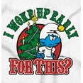 thumbnail image 2 of Grumpy Smurf Christmas Xmas Tree Sweatshirt for Men or Women Brisco Brands X, 2 of 6