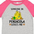 thumbnail image 4 of Inktastic Someone in Pensacola Loves Me Beach Vacation Boys or Girls Toddler T-Shirt, 4 of 5