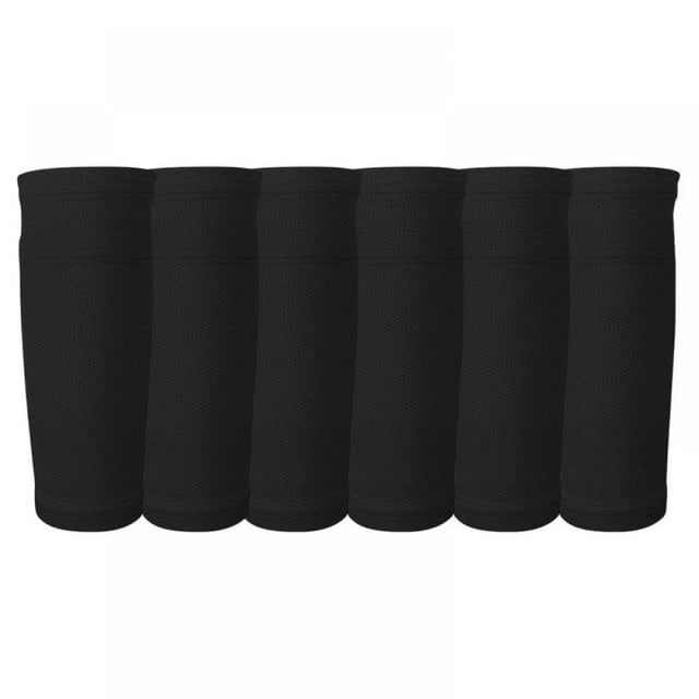 CNKOO 3 Paires de Chaussettes de Protection pour Tiges de Soccer Respirantes avec Poche pour Soccer, Course, Cyclisme