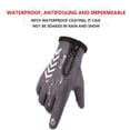 thumbnail image 3 of Viflosae Gants Thermiques Chauds Cyclisme Course Conduite Gants Sports Extérieurs Écran Rollback, 3 of 9