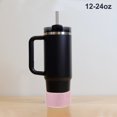 thumbnail image 3 of Unique Bargains 1 Pc Protective Flash Faux Diamond Water Bottle Boot Pink Silicone, 3 of 5