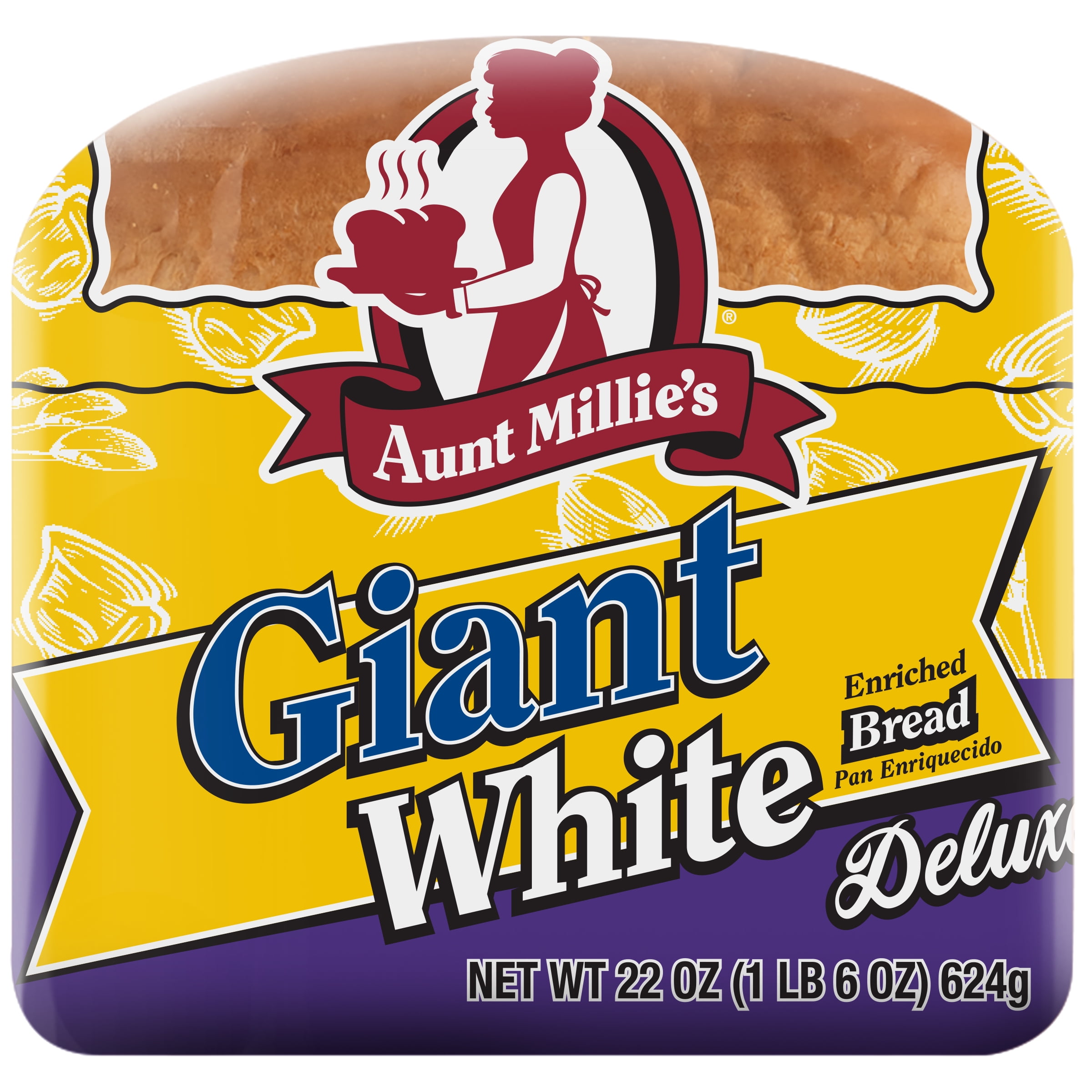 Aunt Millie's Deluxe Giant White Bread Loaf, 22 oz