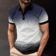 thumbnail image 5 of Camiseta Vestido Botón de Solapa Color Coincidencia Suelto Casual, 96% Viscosa 4% Spandex Camiseta de Punto para Hombres, Oficina, Golf Y Uso Diario, 5 of 6
