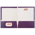 thumbnail image 3 of JAM Paper Glossy Two Pocket Folders, Purple, 100/Pack, 3 of 5