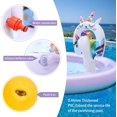 thumbnail image 4 of KIDCHEER Kiddie Pool with Slide Unicorn Inflatable Sprinkler Outdoor Toys, 4 of 4