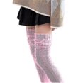 thumbnail image 1 of Women's Knitted Socks Thigh High Stockings Elastic Over Knee Socks, 1 of 4