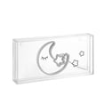 thumbnail image 6 of Moon 11.8" Contemporary Glam Acrylic Box USB Operated LED Neon Light, Pink/Yellow, 6 of 6