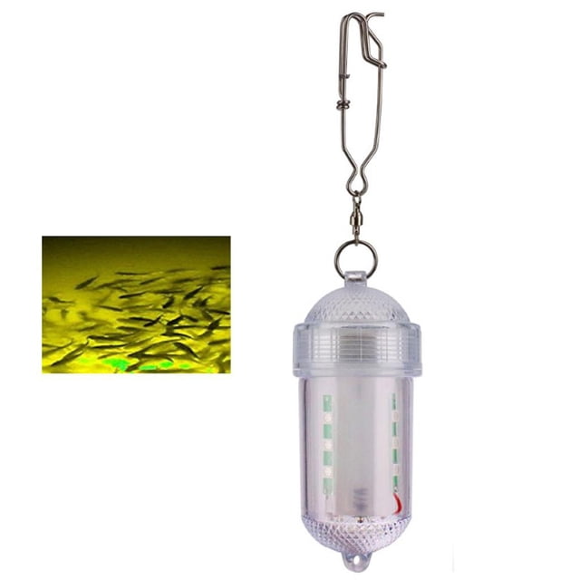Luz LED agua, caída profunda, lámpara de , Amarillo shamjiam Luz de pesca de caída profunda