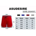 thumbnail image 5 of ASUDESIRE Men's Athletic Shorts 2 in 1 Workout Running Shorts with Reflective Zipper Pockets and Towel Loop-Red-S, 5 of 8