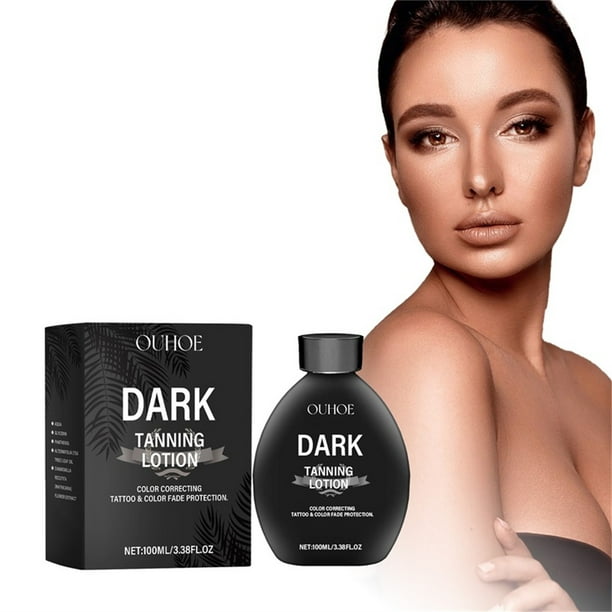 Loción bronceadora con aceites esenciales 100 ml - Hidratante, con pantenol, girasol y frutas. Protector solar natural reparador 100 ml Mei Hei Gao