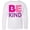 AA-White, variant on Be Kind Logo in Pink and Purple Long Sleeve Youth T-Shirt