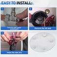 thumbnail image 5 of 4 Pack Joint de Remplacement en Silicone pour Réservoir de Toilette Standard, Joint de Réservoir de Toilette 3 Pouces Compatible, Pièces de Réservoir de Toilette, 5 of 5