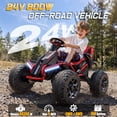 thumbnail image 3 of East doll 24V Ride on Toys for Big Kids, 24V Ride ons Car ATV for Kid with 4×200W Motors, Parent Remote Control, Bluetooth Music, Adjustable Seat, Off Road Kids Electric Car for Ages 3-12, Red, 3 of 10