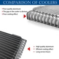 thumbnail image 2 of EYSENC Transmission Cooler 40,000 GVW Trans Cooler Low Pressure Drop LPD47391 with Mounting Hardware 47391 Silver, 2 of 7