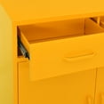 thumbnail image 5 of vidaXL Storage Cabinet Mustard Yellow 80x35x101.5 cm Steel, 5 of 5