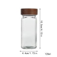 thumbnail image 3 of Square Jar Container With Shaker Insert Jar Glass Shaker Seasoning Bottle Pepper Seasoning Bottle Glass Jars, Square Bottles with Shaker Lids, Funnel and Labels for Seasoning & Storage, 3 of 7