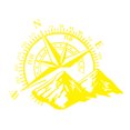 thumbnail image 2 of SPRING PARK Mountain Compass Car Vehicle Body Window Reflective Decals Sticker Decoration, 2 of 7