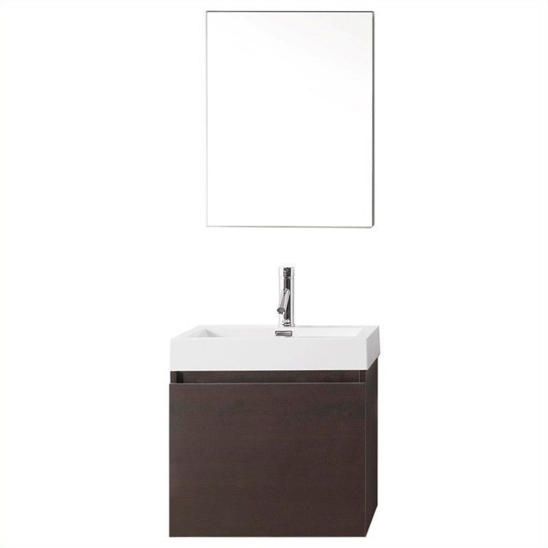 Virtu USA Zuri 23" Single Bathroom Vanity in Wenge