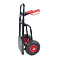 thumbnail image 3 of Heavy duty manual truck with double handles 330 lb steel trolley for moving heavy platform truck with 10 ", 3 of 9