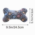 thumbnail image 4 of Bone-Shaped Pet Pillow for Small Dogs and Cats, Curved Neck Support Cushion, Soft Flannel Fabric, Washable, Cute Star Heart Paw Print Designs, Compact Travel Size, Cozy and Soft, 4 of 7