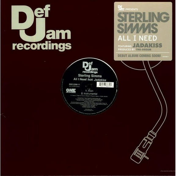 Sterling Simms - All I Need - Music & Performance - Vinyl
