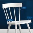 thumbnail image 4 of Side Dining Chair, White, Wood, Modern Contemporary Farmhouse Coastal, Kitchen Room Cafe Bistro Restaurant Hospitality, 4 of 8