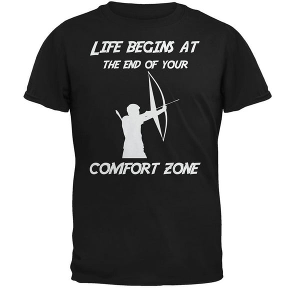 Comfort Zone Archery Black Adult T-Shirt - Medium