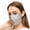 Silver Grey, variant on Mulberry Silk Sun Protection Mask - UPF 50+ Lightweight Facial Shield for Outdoor Use