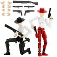 thumbnail image 1 of Deeplus Titan 13 Figura De Acción Cowboy Ya Montado Maniquí 13 Figuras De Acción Para Niños Paquete De 2 5.4 Pulgadas T Lucky 13 Figura De Acción Figura De Acci?N T13 Negro Y Rojo, 1 of 5