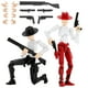 thumbnail image 1 of Deeplus Titan 13 Figura De Acción Cowboy Ya Montado Maniquí 13 Figuras De Acción Para Niños Paquete De 2 5.4 Pulgadas T Lucky 13 Figura De Acción Figura De Acci?N T13 Negro Y Rojo, 1 of 5