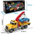 thumbnail image 7 of ILANKTOZI 15" Large Tow Truck Friction Powered Transport Truck Crane Play Vehicle, 4+ Yrs, 2 Count, 7 of 7