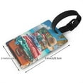 thumbnail image 2 of Sikiie Tropical Vacation Essentials Luggage Tags Privacy Cover ID Label Suitcase Tags Identifiers For School Bags,Suitcases, 2 of 7